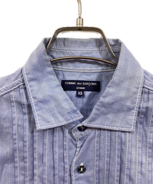 COMME des GARCONS HOMME（コムデギャルソン オム）COMME des GARCONS HOMME (コムデギャルソン オム) 切り替えシャツ スカイブルー サイズ:SIZE XSの古着・服飾アイテム