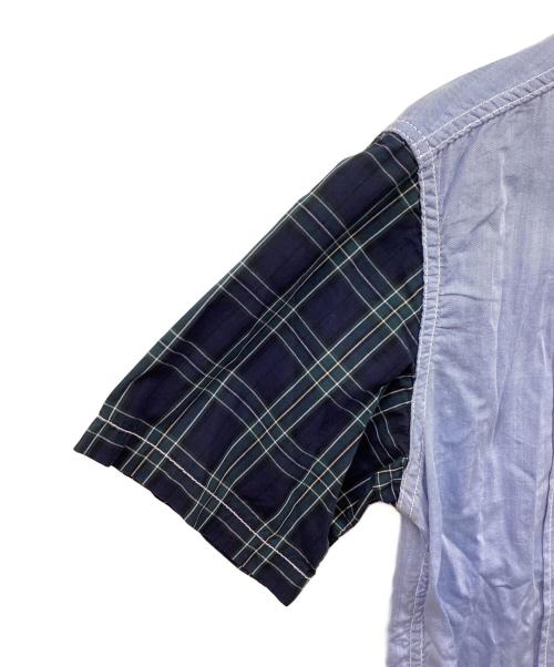 COMME des GARCONS HOMME（コムデギャルソン オム）COMME des GARCONS HOMME (コムデギャルソン オム) 切り替えシャツ スカイブルー サイズ:SIZE XSの古着・服飾アイテム