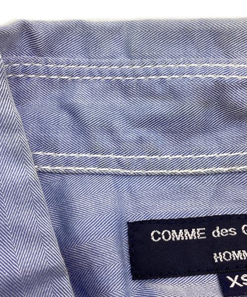 COMME des GARCONS HOMME（コムデギャルソン オム）COMME des GARCONS HOMME (コムデギャルソン オム) 切り替えシャツ スカイブルー サイズ:SIZE XSの古着・服飾アイテム
