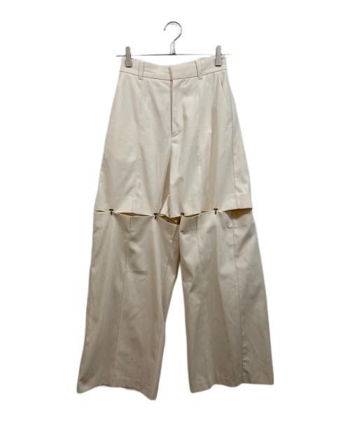 JOSE MOON（ジョゼムーン）JOSE MOON (ジョゼムーン) フックスリットパンツ ベージュ サイズ:38の古着・服飾アイテム