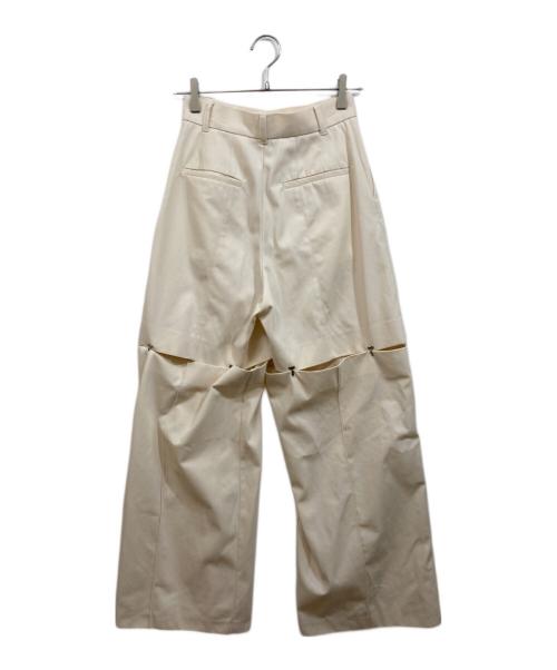 JOSE MOON（ジョゼムーン）JOSE MOON (ジョゼムーン) フックスリットパンツ ベージュ サイズ:38の古着・服飾アイテム