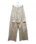 JOSE MOON（ジョゼムーン）の古着「フックスリットパンツ」｜ベージュ