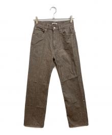 AURALEE（オーラリー）の古着「HARD TWIST BROWN DENIM 5P PANTS」｜ブラウン