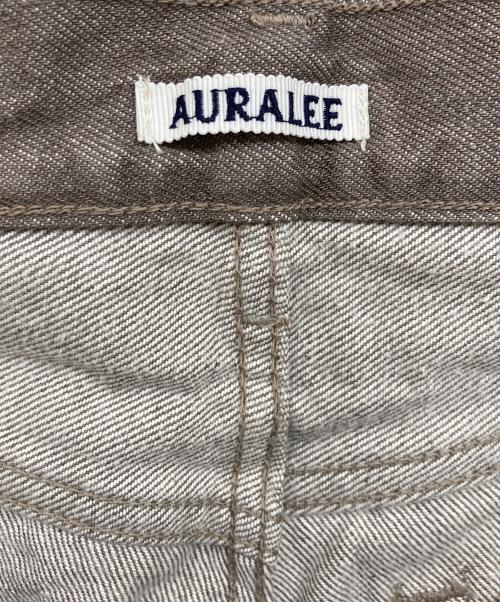 AURALEE（オーラリー）AURALEE (オーラリー) HARD TWIST BROWN DENIM 5P PANTS ブラウン サイズ:63.5cm (W25)の古着・服飾アイテム