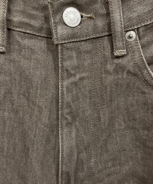 AURALEE（オーラリー）AURALEE (オーラリー) HARD TWIST BROWN DENIM 5P PANTS ブラウン サイズ:63.5cm (W25)の古着・服飾アイテム
