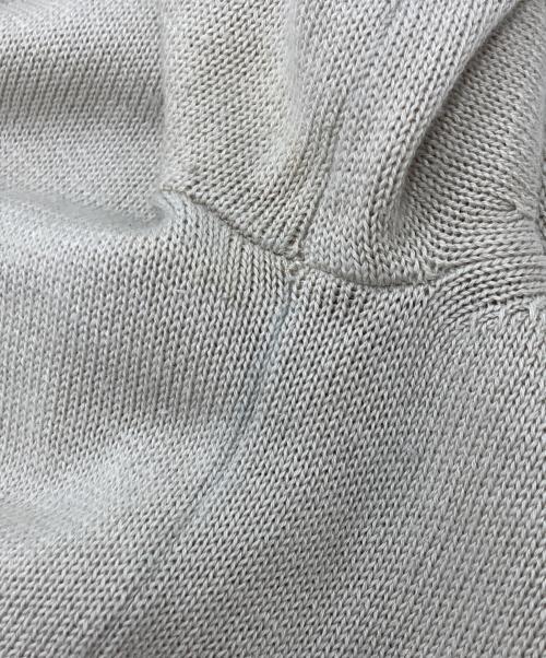 BLUE LABEL CRESTBRIDGE（ブルーレーベルクレストブリッジ）BLUE LABEL CRESTBRIDGE (ブルーレーベルクレストブリッジ) レースアップリボンニットワンピース ベージュ サイズ:38の古着・服飾アイテム