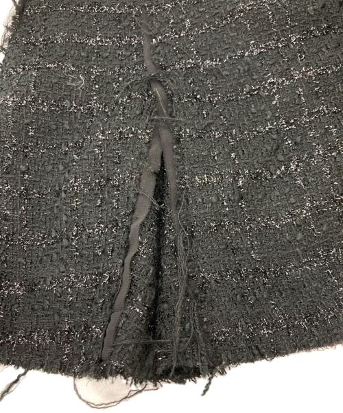 DIESEL（ディーゼル）DIESEL (ディーゼル) ツィード切替スカート ブラック サイズ:24の古着・服飾アイテム