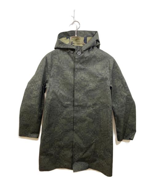 MACKINTOSH（マッキントッシュ）MACKINTOSH (マッキントッシュ) カモフラ柄ゴム引きコート ブラック サイズ:38の古着・服飾アイテム