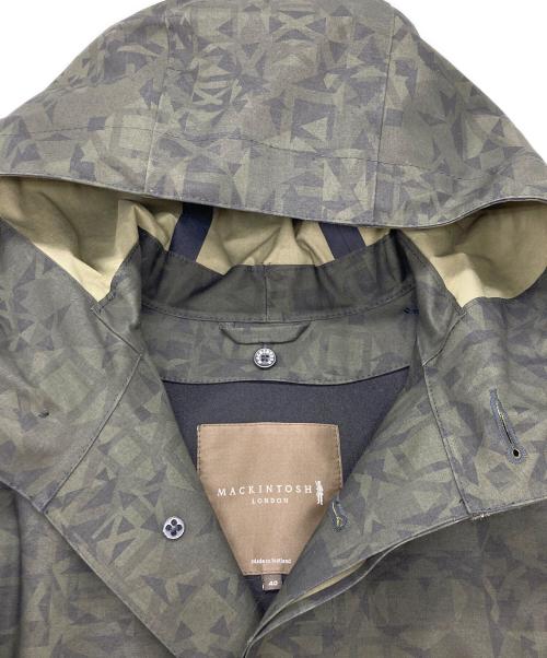 MACKINTOSH（マッキントッシュ）MACKINTOSH (マッキントッシュ) カモフラ柄ゴム引きコート ブラック サイズ:38の古着・服飾アイテム
