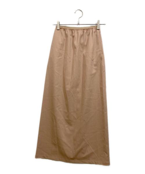 MM6 Maison Margiela（エムエムシックスメゾンマルジェラ）MM6 Maison Margiela (エムエムシックスメゾンマルジェラ) バックスリットロングスカート ベージュ サイズ:36の古着・服飾アイテム