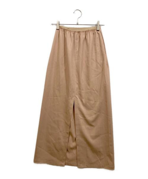 MM6 Maison Margiela（エムエムシックスメゾンマルジェラ）MM6 Maison Margiela (エムエムシックスメゾンマルジェラ) バックスリットロングスカート ベージュ サイズ:36の古着・服飾アイテム