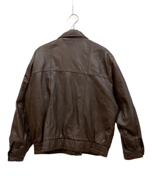 WILLIAM BARRY（ウィリアムバリー）WILLIAM BARRY (ウィリアムバリー) レザージャケット ブラウン サイズ:Lの古着・服飾アイテム