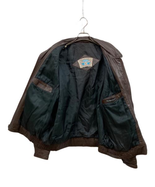 WILLIAM BARRY（ウィリアムバリー）WILLIAM BARRY (ウィリアムバリー) レザージャケット ブラウン サイズ:Lの古着・服飾アイテム