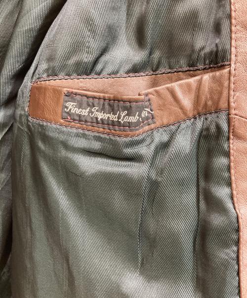 WILLIAM BARRY（ウィリアムバリー）WILLIAM BARRY (ウィリアムバリー) レザージャケット ブラウン サイズ:Lの古着・服飾アイテム