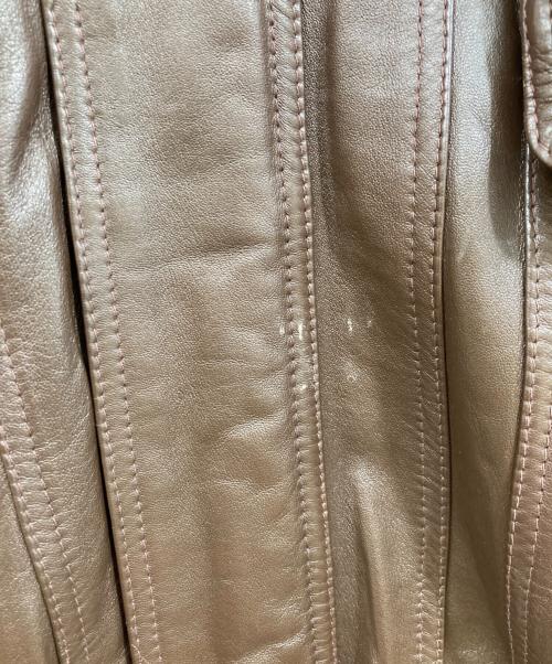 WILLIAM BARRY（ウィリアムバリー）WILLIAM BARRY (ウィリアムバリー) レザージャケット ブラウン サイズ:Lの古着・服飾アイテム