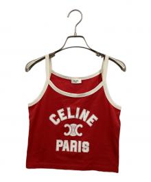 CELINE（セリーヌ）の古着「トリオンフタンクトップ」｜レッド