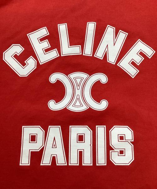 CELINE（セリーヌ）CELINE (セリーヌ) トリオンフタンクトップ レッド サイズ:Sの古着・服飾アイテム