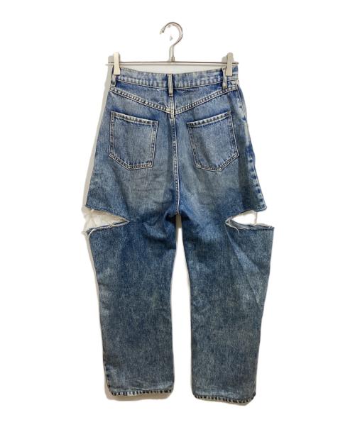 Maison Margiela（メゾンマルジェラ）Maison Margiela (メゾンマルジェラ) スラッシュディテールデニムパンツ インディゴ サイズ:38の古着・服飾アイテム