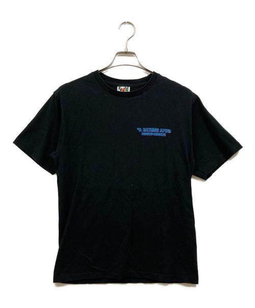 A BATHING APE（ア ベイシング エイプ）A BATHING APE (ア ベイシング エイプ) プリントTシャツ ブラック サイズ:SIZE Mの古着・服飾アイテム