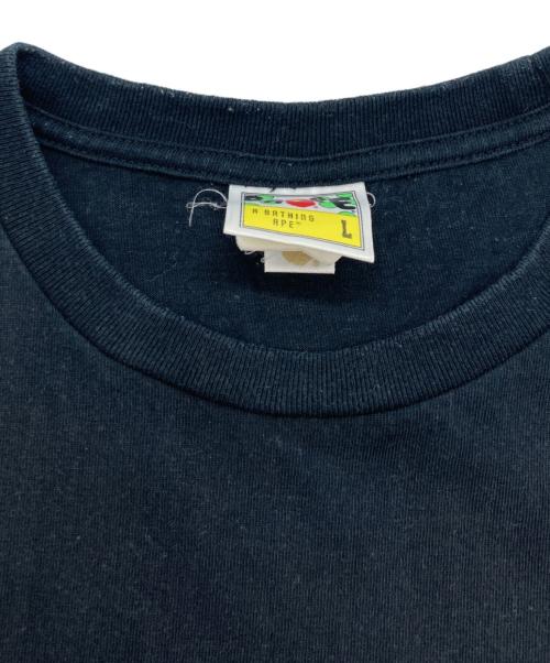 A BATHING APE（ア ベイシング エイプ）A BATHING APE (ア ベイシング エイプ) プリントTシャツ ブラック サイズ:SIZE Lの古着・服飾アイテム