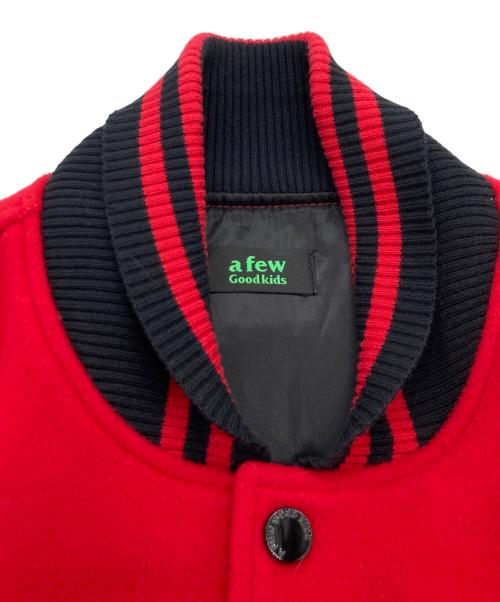 A FEW GOOD KIDS（アフューグッドキッズ）A FEW GOOD KIDS (アフューグッドキッズ) スタジャン レッド サイズ:SIZE Lの古着・服飾アイテム
