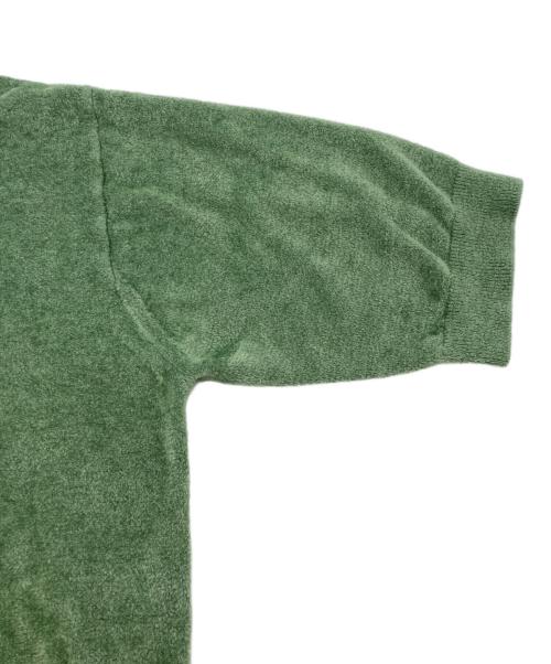 H BEAUTY&YOUTH（エイチ ビューティー&ユース）H BEAUTY&YOUTH (エイチ ビューティー&ユース) モールヤーンニットポロシャツ グリーン サイズ:Freeの古着・服飾アイテム