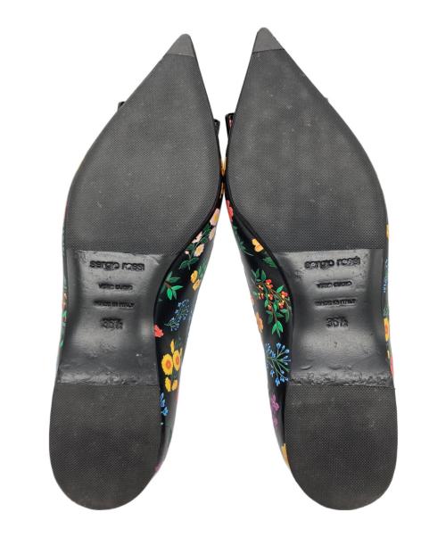 sergio rossi（セルジオロッシ）sergio rossi (セルジオロッシ) SHOGO SEKINE (ショウゴ セキネ) フラットパンプス ブラック サイズ:SIZE 361/2の古着・服飾アイテム