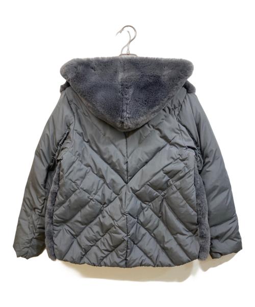 MARECHAL TERRE（マルシャルテル）MARECHAL TERRE (マルシャルテル) ファー×ダウンフーディーブルゾン グレー サイズ:2の古着・服飾アイテム