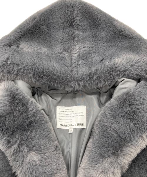 MARECHAL TERRE（マルシャルテル）MARECHAL TERRE (マルシャルテル) ファー×ダウンフーディーブルゾン グレー サイズ:2の古着・服飾アイテム