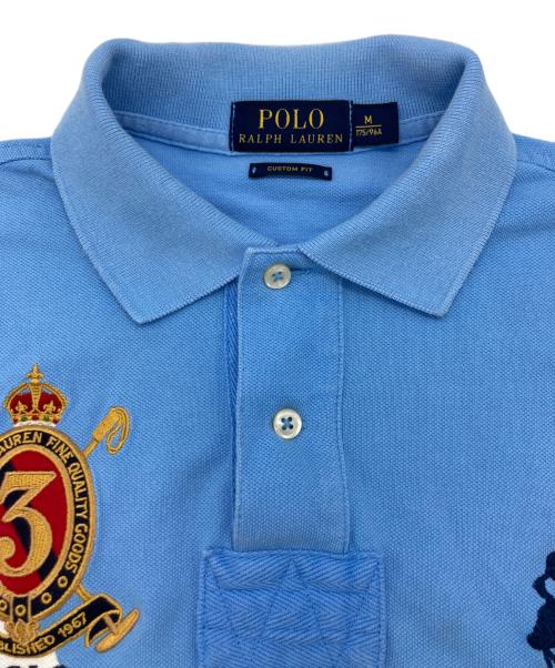 POLO RALPH LAUREN（ポロ・ラルフローレン）POLO RALPH LAUREN (ポロ・ラルフローレン) ポロシャツ スカイブルー サイズ:Mの古着・服飾アイテム