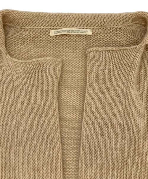 Y's（ワイズ）Y's (ワイズ) ニットカーディガン ベージュ サイズ:3の古着・服飾アイテム