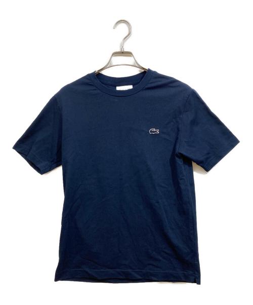LACOSTE（ラコステ）LACOSTE (ラコステ) アウトラインクロッククルーネックTシャツ ネイビー サイズ:SIZE XSの古着・服飾アイテム