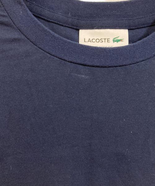 LACOSTE（ラコステ）LACOSTE (ラコステ) アウトラインクロッククルーネックTシャツ ネイビー サイズ:SIZE XSの古着・服飾アイテム