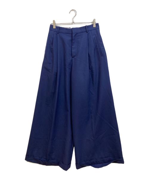 MARNI（マルニ）MARNI (マルニ) Wool pleat-front trousers ネイビー サイズ:SIZE 38の古着・服飾アイテム
