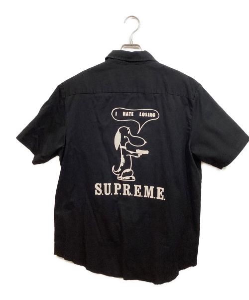 SUPREME（シュプリーム）SUPREME (シュプリーム) Dog S/S Work Shirt ブラック サイズ:SIZE Mの古着・服飾アイテム