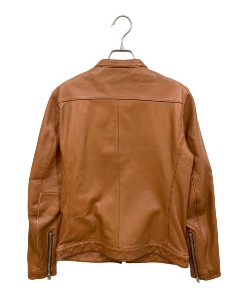 FREAK'S STORE（フリークスストア）FREAK'S STORE (フリークストア) シングルライダースジャケット ブラウン サイズ:Mの古着・服飾アイテム
