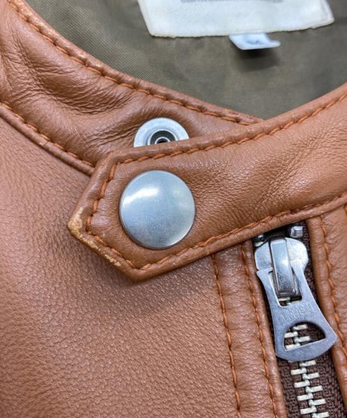 FREAK'S STORE（フリークスストア）FREAK'S STORE (フリークストア) シングルライダースジャケット ブラウン サイズ:Mの古着・服飾アイテム