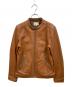 FREAK'S STORE（フリークストア）の古着「シングルライダースジャケット」｜ブラウン