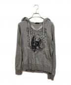 Hysteric Glamourヒステリックグラマー）の古着「Rock me baby スウェットパーカー」｜グレー