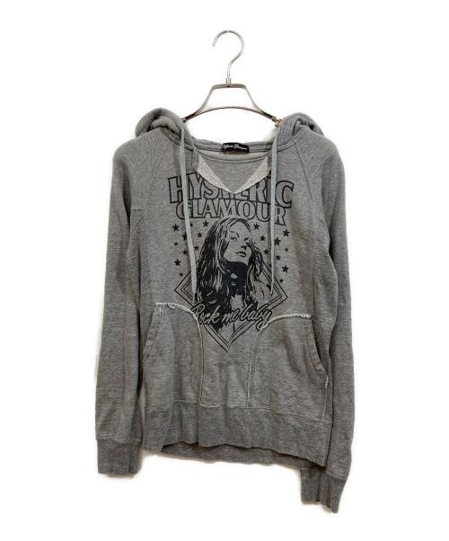 Hysteric Glamour（ヒステリックグラマー）Hysteric Glamour (ヒステリックグラマー) Rock me baby スウェットパーカー グレー サイズ:SIZE Freeの古着・服飾アイテム