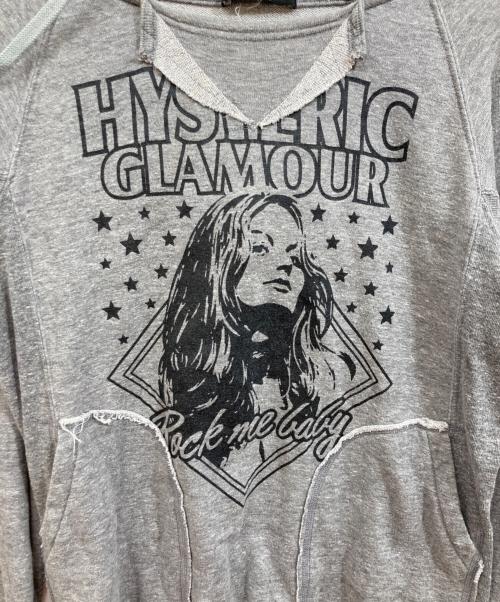 Hysteric Glamour（ヒステリックグラマー）Hysteric Glamour (ヒステリックグラマー) Rock me baby スウェットパーカー グレー サイズ:SIZE Freeの古着・服飾アイテム