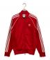adidas（アディダス）の古着「トラックジャケット」｜レッド