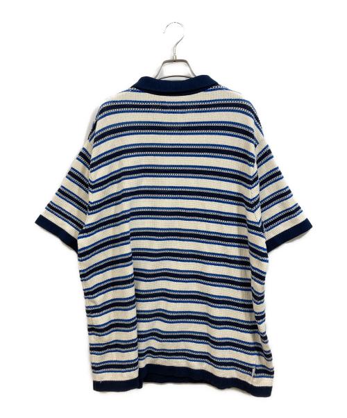 thisisneverthat（ディスイズネバーザット）thisisneverthat (ディスイズネバーザット) ニットポロシャツ ブルー サイズ:SIZE Lの古着・服飾アイテム