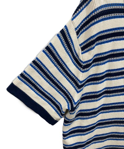 thisisneverthat（ディスイズネバーザット）thisisneverthat (ディスイズネバーザット) ニットポロシャツ ブルー サイズ:SIZE Lの古着・服飾アイテム