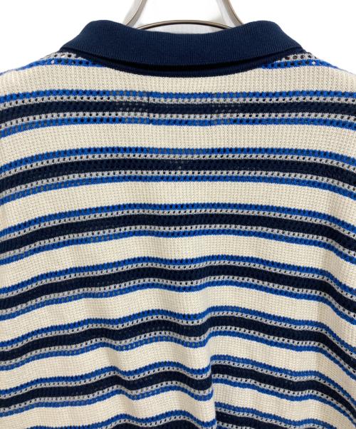 thisisneverthat（ディスイズネバーザット）thisisneverthat (ディスイズネバーザット) ニットポロシャツ ブルー サイズ:SIZE Lの古着・服飾アイテム