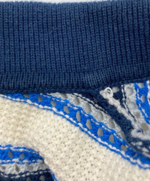 thisisneverthat（ディスイズネバーザット）thisisneverthat (ディスイズネバーザット) ニットポロシャツ ブルー サイズ:SIZE Lの古着・服飾アイテム