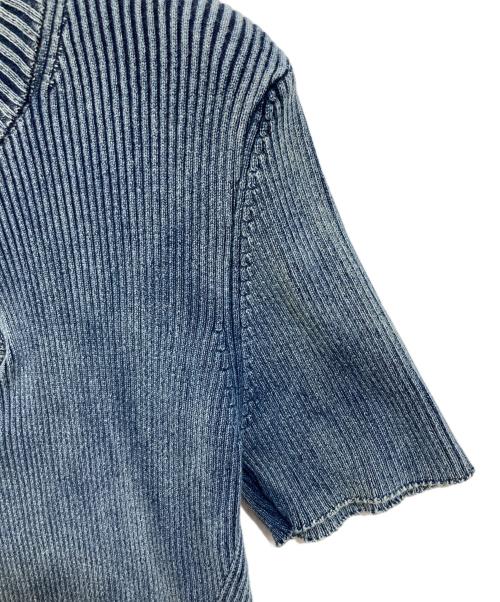 DIESEL（ディーゼル）DIESEL (ディーゼル) メタルロゴS/Sニット インディゴ サイズ:SIZE Lの古着・服飾アイテム