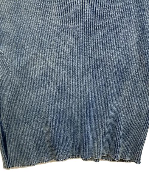 DIESEL（ディーゼル）DIESEL (ディーゼル) メタルロゴS/Sニット インディゴ サイズ:SIZE Lの古着・服飾アイテム