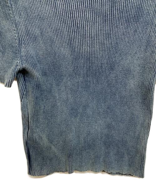 DIESEL（ディーゼル）DIESEL (ディーゼル) メタルロゴS/Sニット インディゴ サイズ:SIZE Lの古着・服飾アイテム
