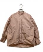 AUBRIOTオブリオ）の古着「メモリータフタ ブラウス」｜ピンク